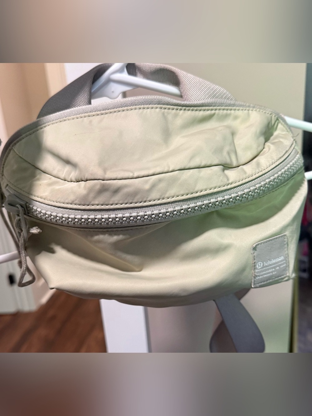 lululemon athletica Cream Crossbody Bag with Front Zip Pocket